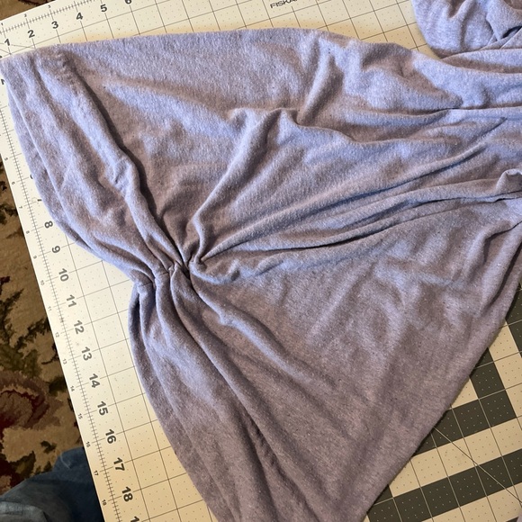 FP Movement by Free People Lavender Smocked Jumpsuit M Wide Leg Pockets - Picture 8 of 9